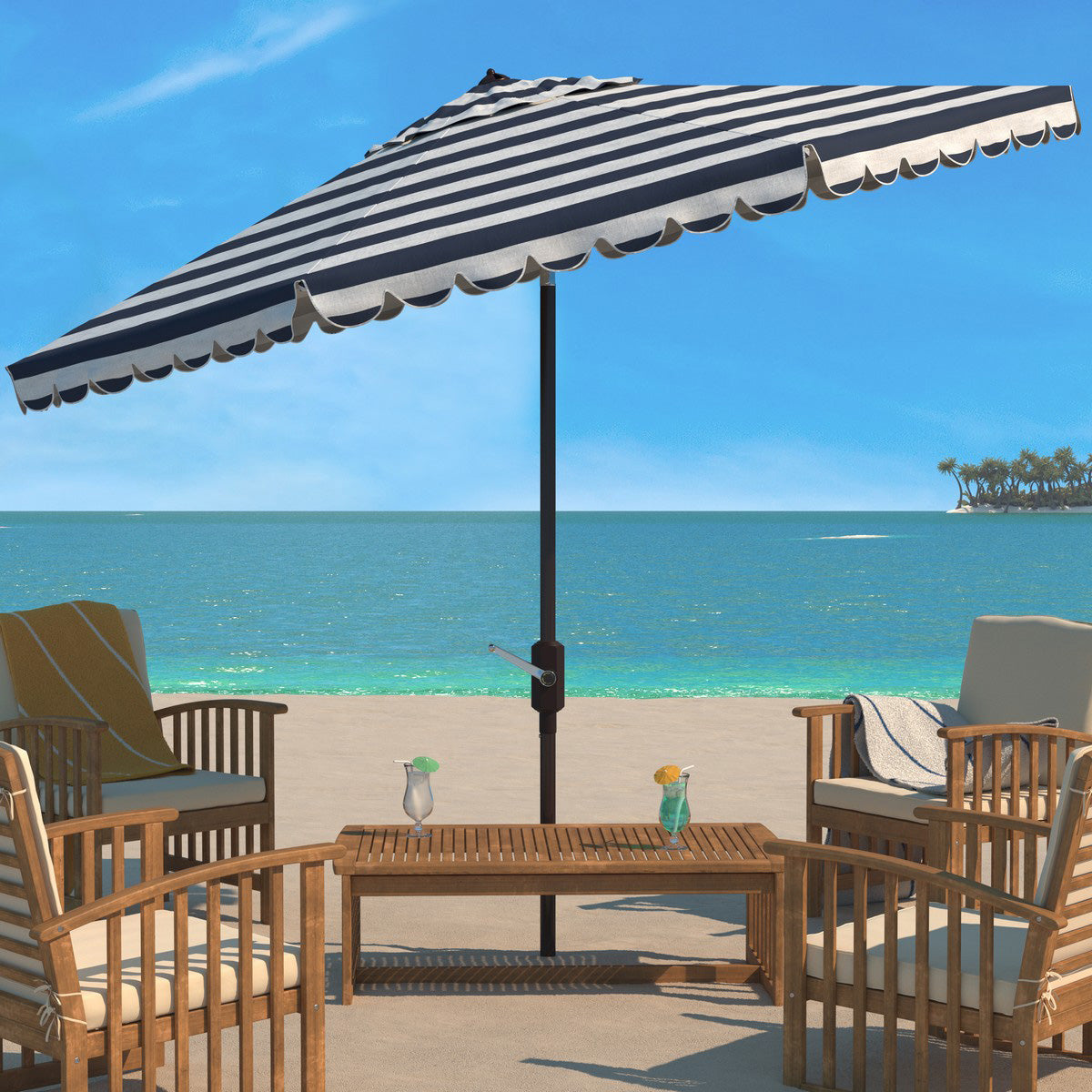 Allegra 11-ft Round Patio Umbrella