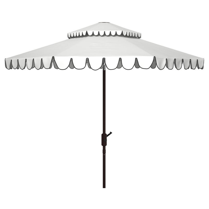 Greta 9-ft Double Top Round Patio Umbrella