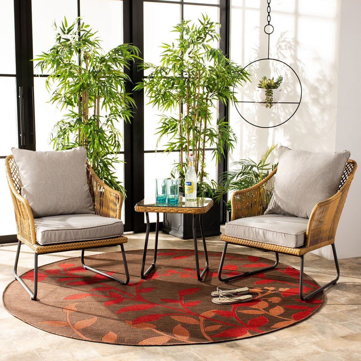 Samantha 3-Piece Outdoor Lounge Set