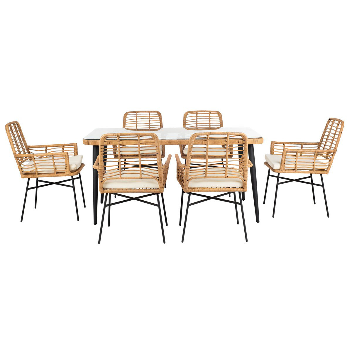 Dunbar 7piece Outdoor Dining Set Paynes Gray
