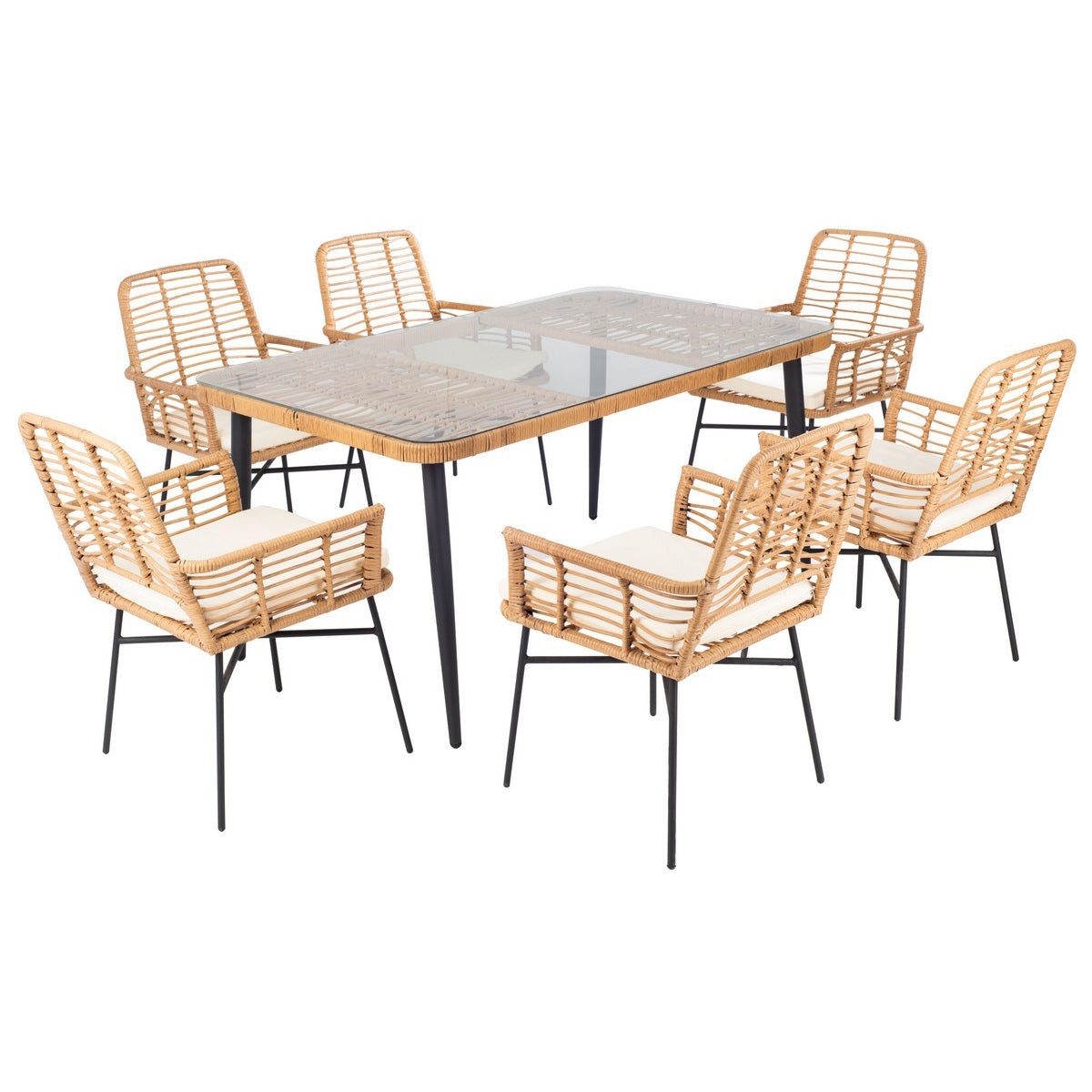 Dunbar 7piece Outdoor Dining Set Paynes Gray