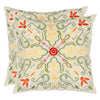 Tracie Embroidered Throw Pillow Set of 2