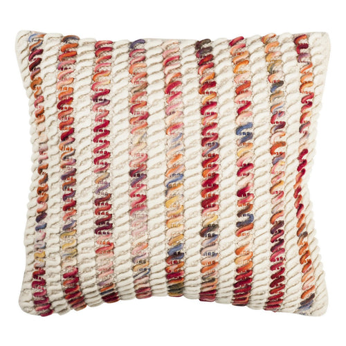 Candy Cane Looped Throw Pillow