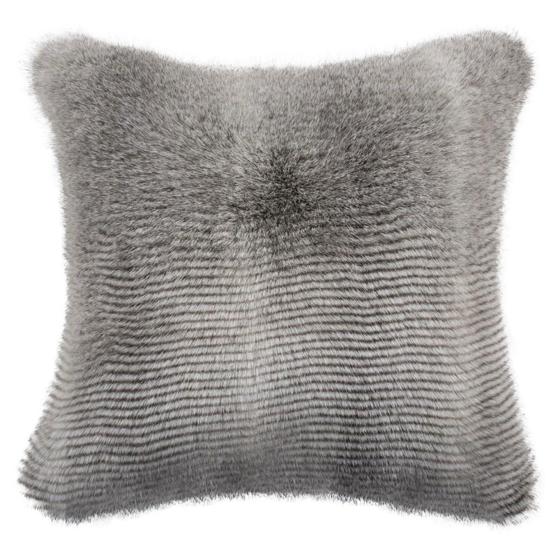 Wavy Luxe Faux Fur Throw Pillow