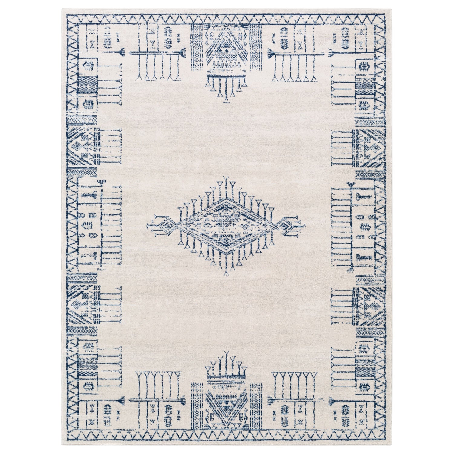 Livabliss Roma Zane Machine Woven Rug Paynes Gray