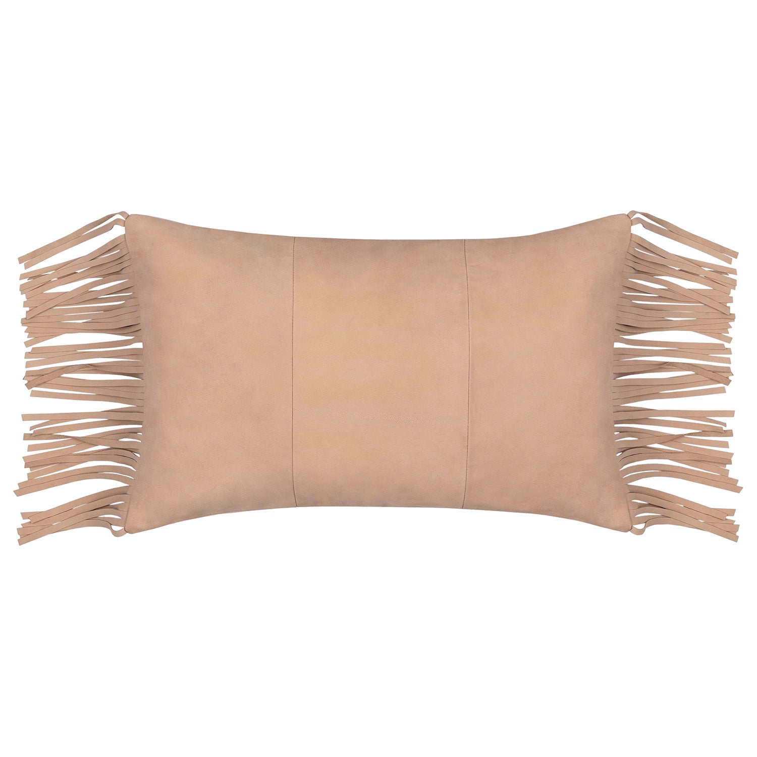 Suede Fringe Throw Pillow