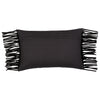 Suede Fringe Throw Pillow