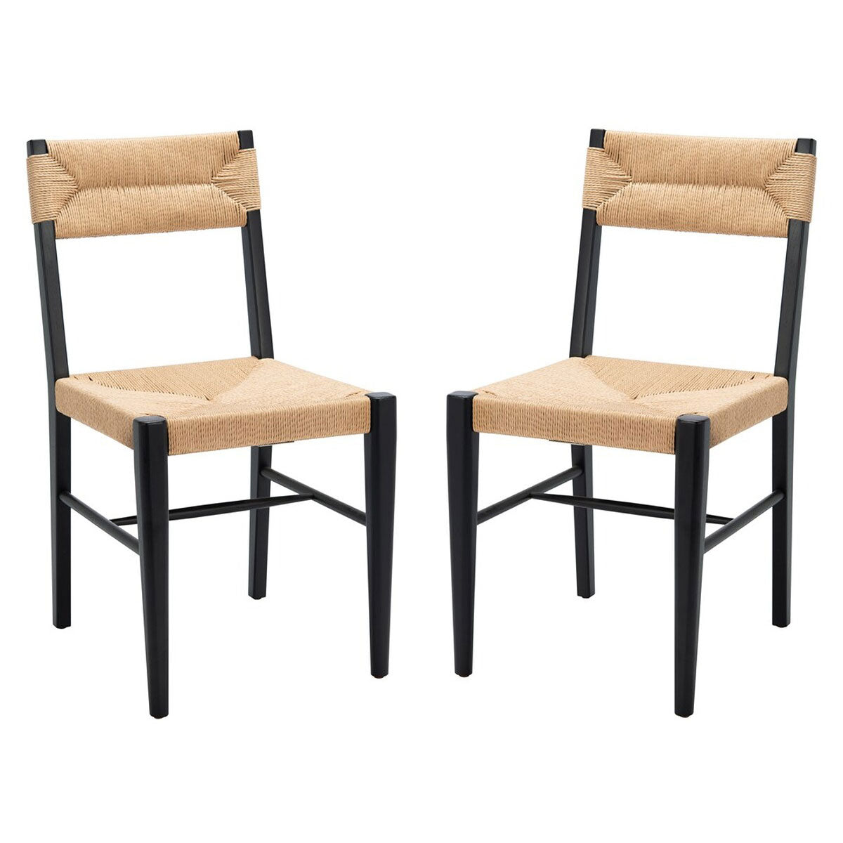 Devin Rattan Dining Chair Set of 2