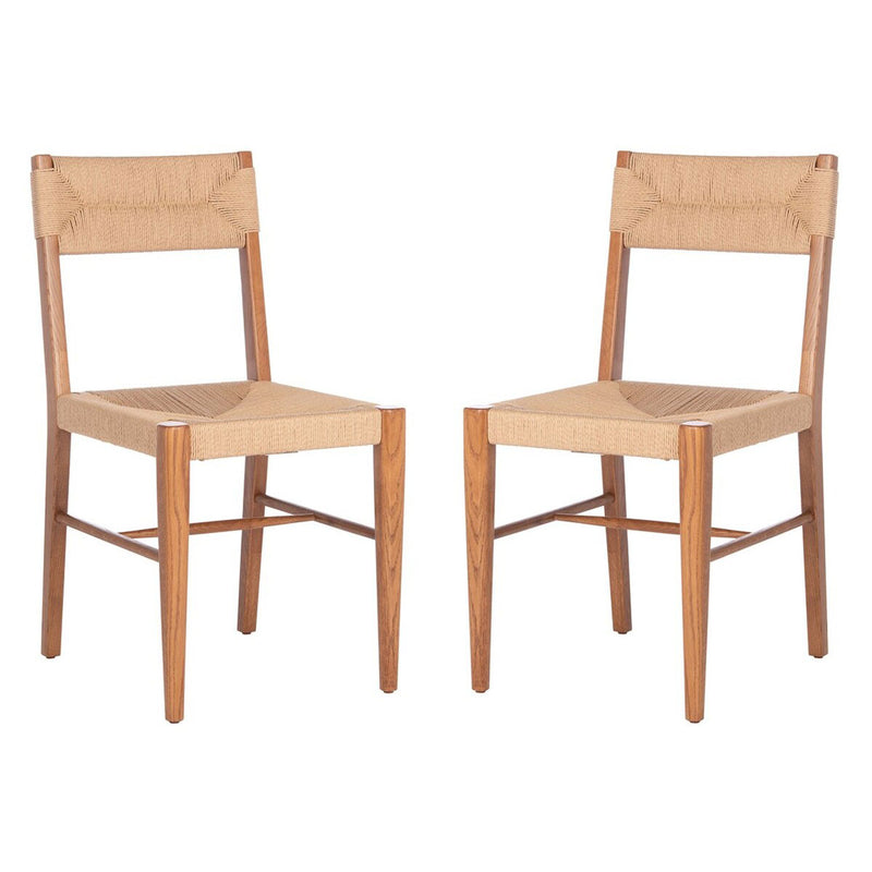 Devin Rattan Dining Chair Set of 2