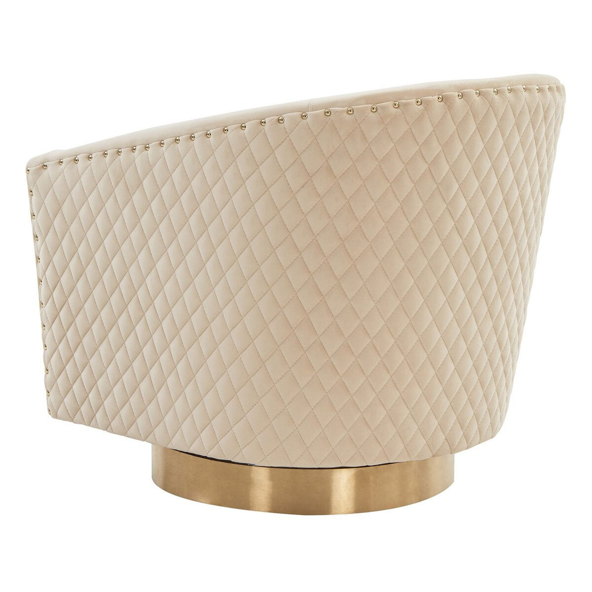 Caitlin Quilted Swivel Tub Chair