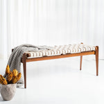 Chantelle Leather Bench