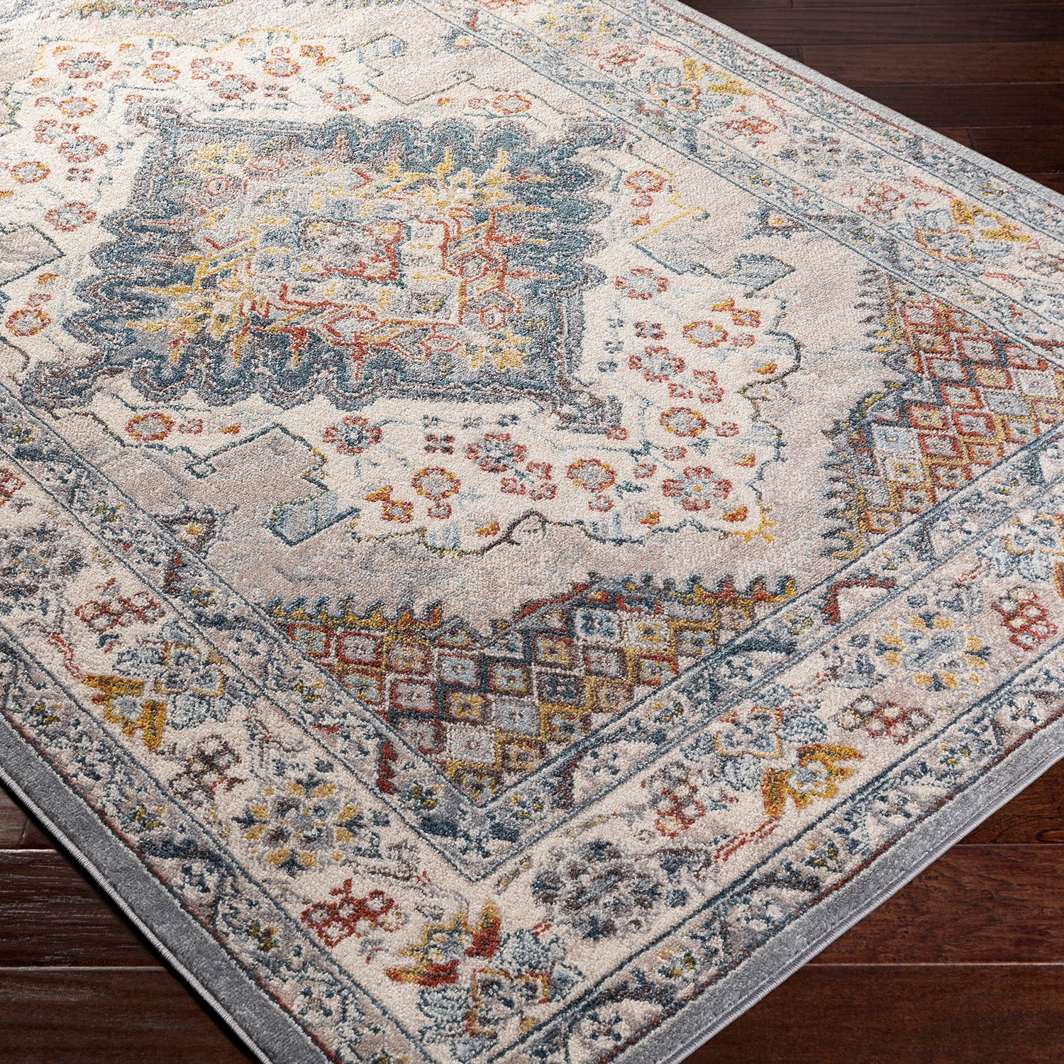 Livabliss Ankara Classic Machine Woven Rug – Paynes Gray