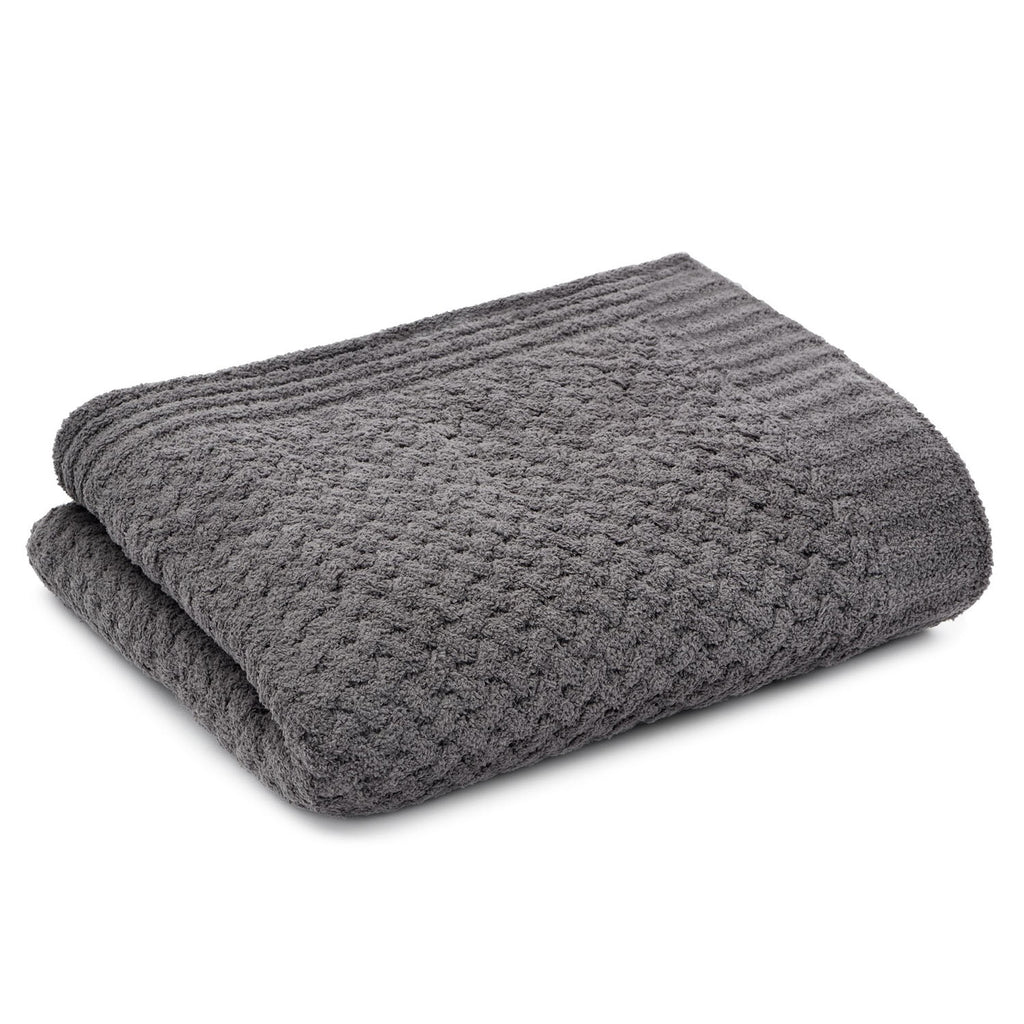 Kashwere Texture Basket Weave Throw Blanket – Paynes Gray
