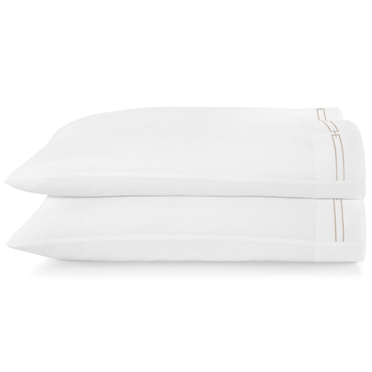 Pillow Casestack Peacock Alley Stanza Embroidered Sateen Pillow Case Set