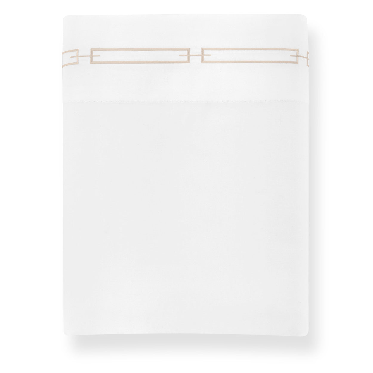 Peacock Alley Stanza Embroidered Sateen Flat Sheet