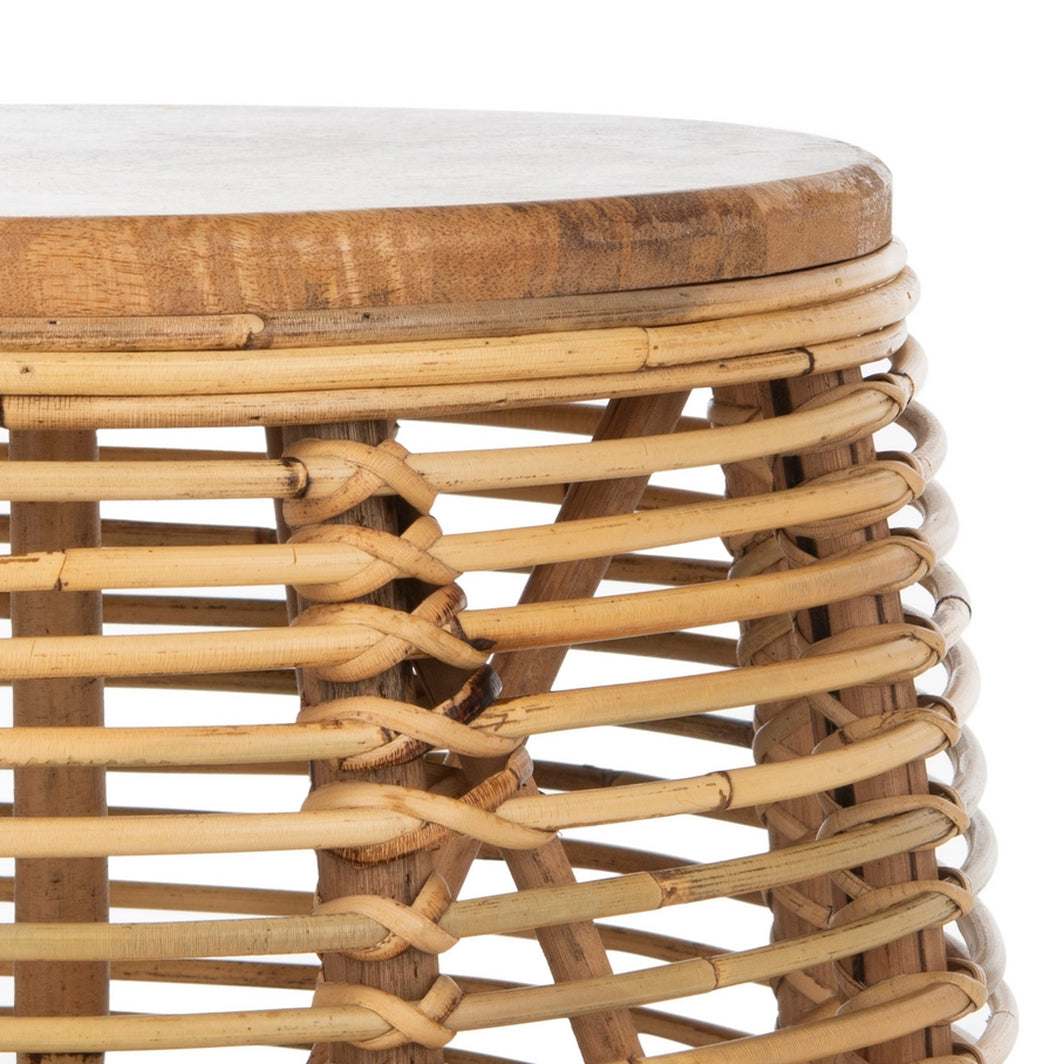 Ekron Rattan Stool