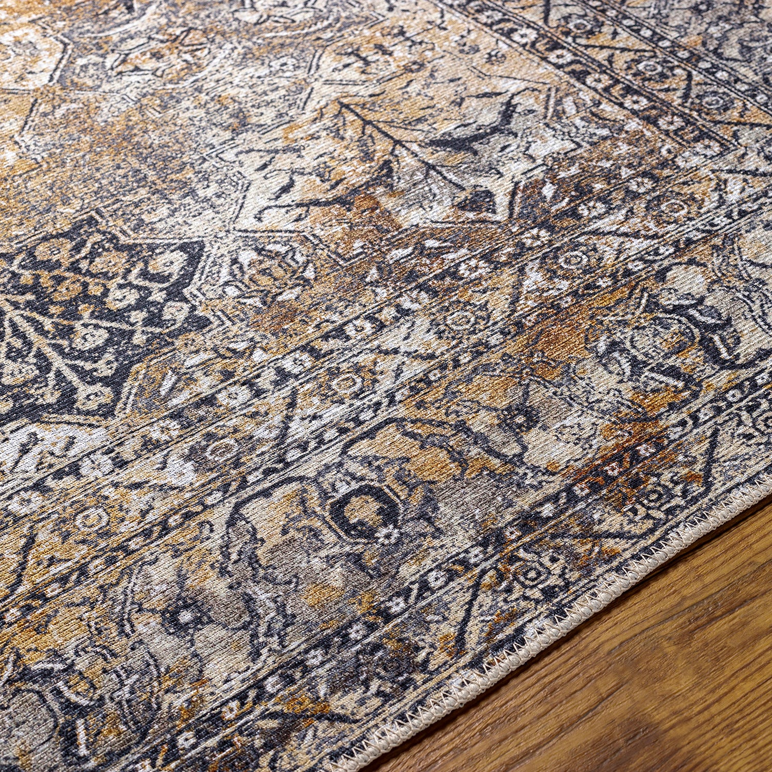 Livabliss Tahmis Auburn Washable Rug