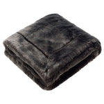 Tanner Faux Silver Throw Blanket