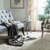 Tanner Faux Silver Throw Blanket