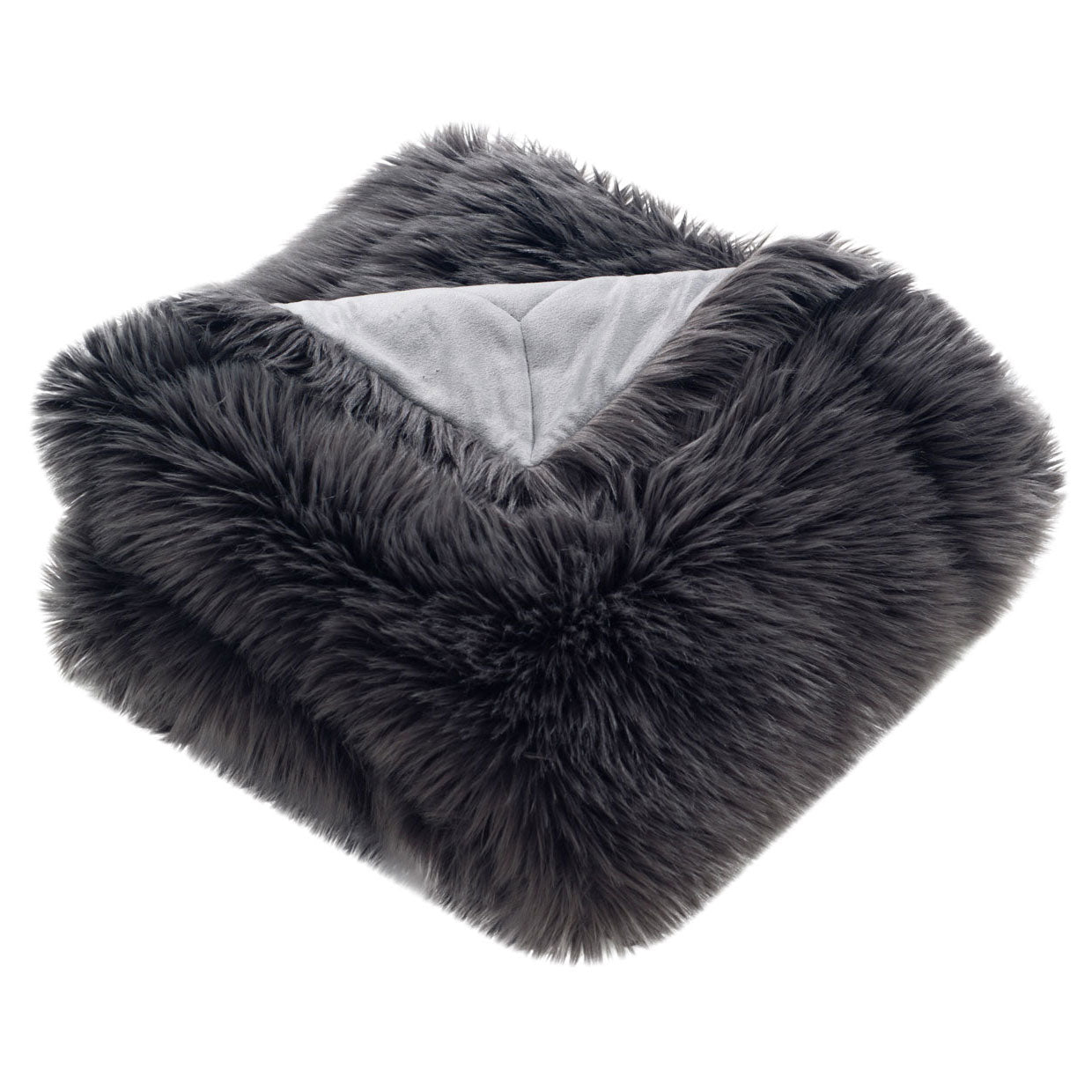 Faux Shadow Fox Throw Blanket