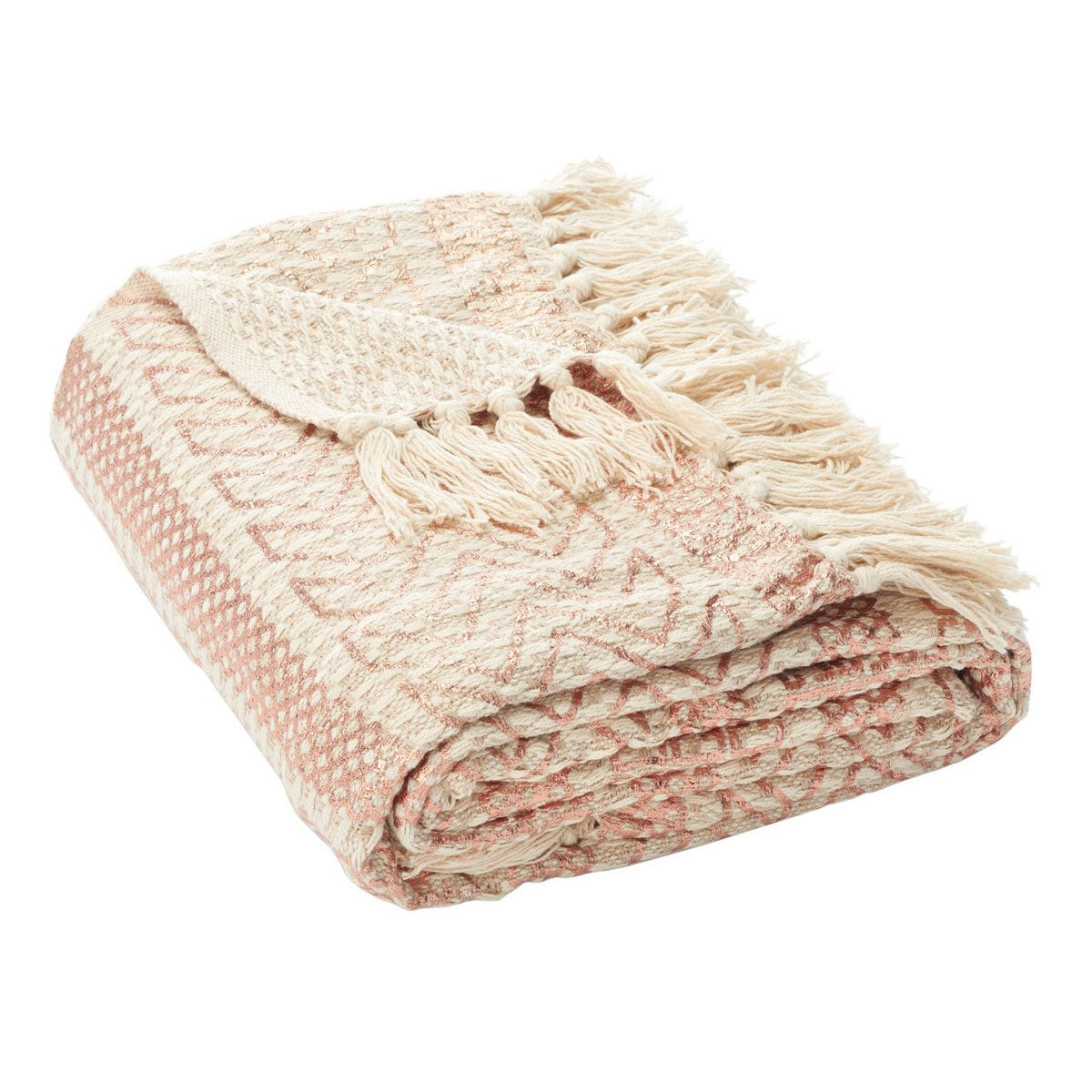 Badar Fringe Throw Blanket