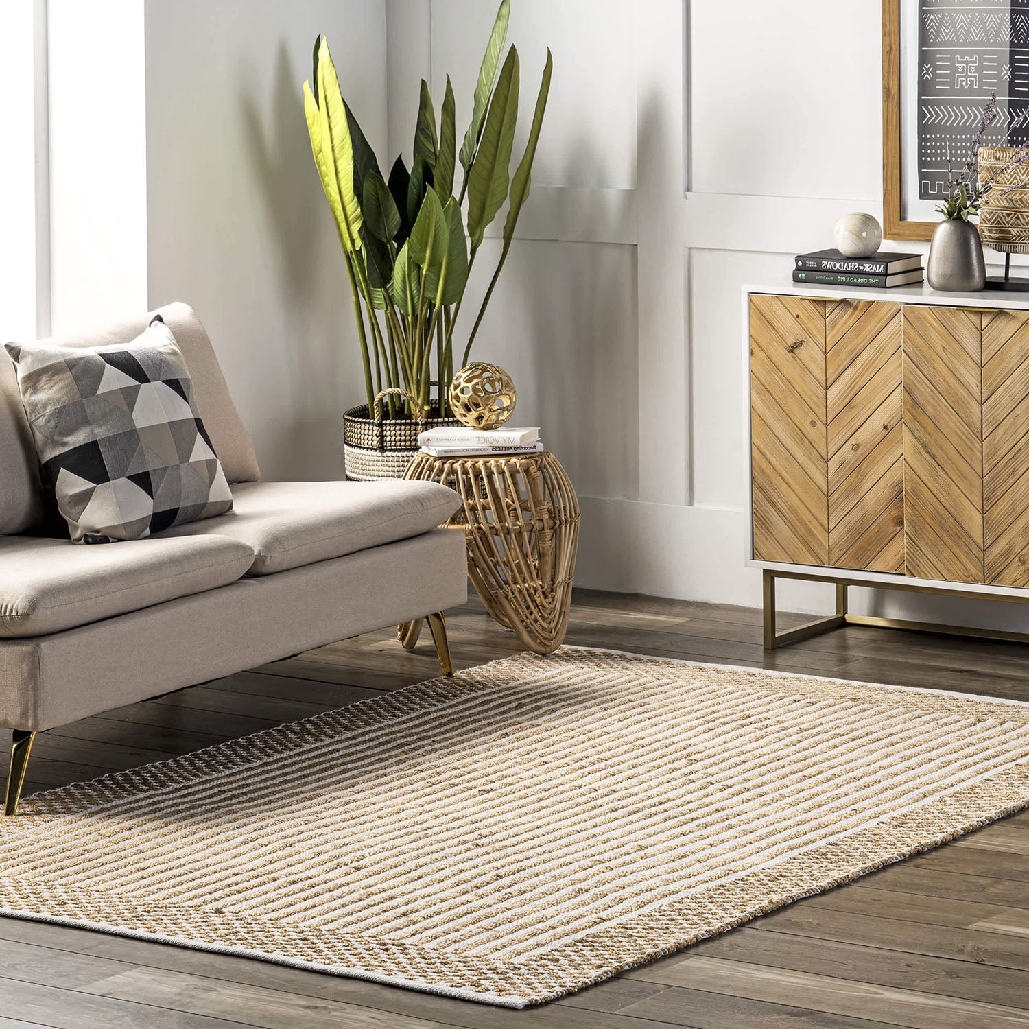 Alys Shaggy Curves Hand Loomed Rug