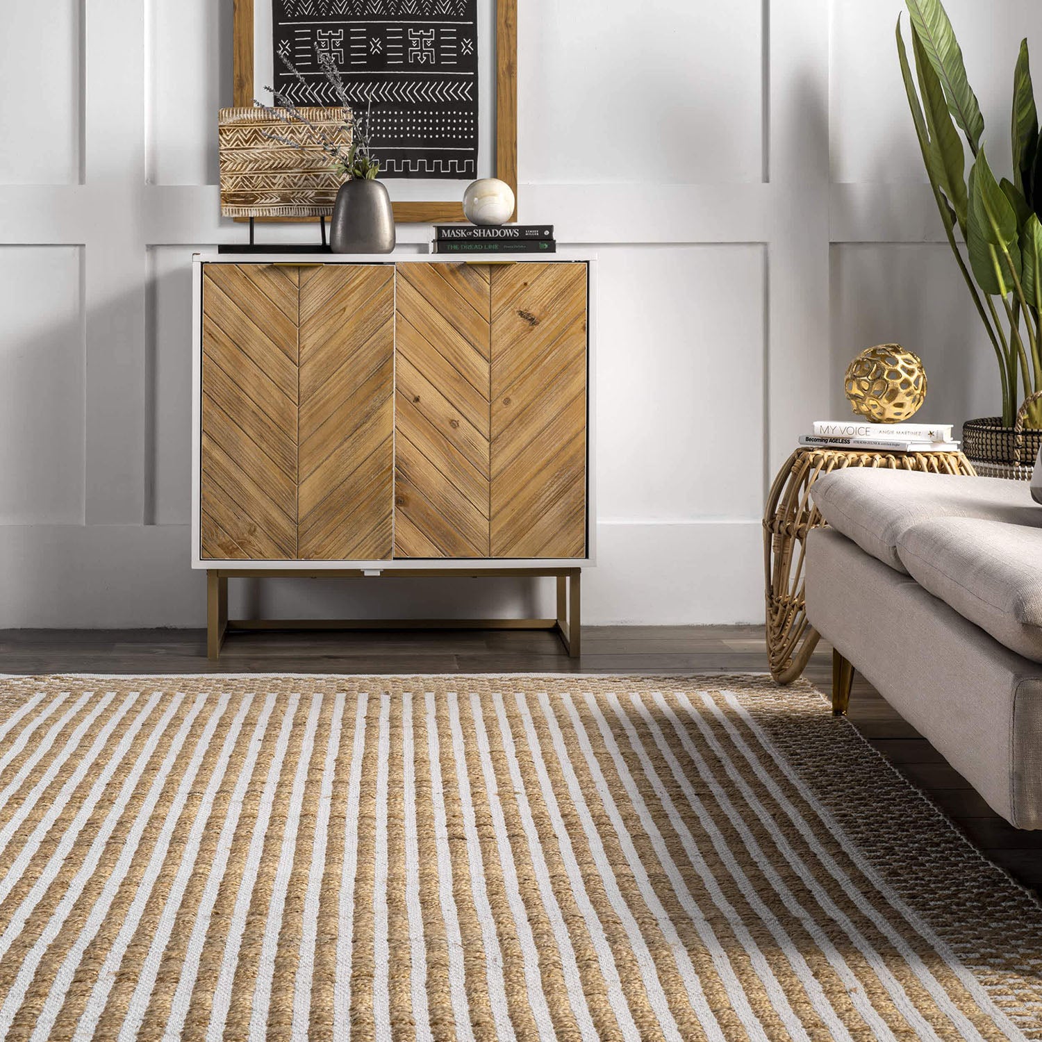 Alys Shaggy Curves Hand Loomed Rug