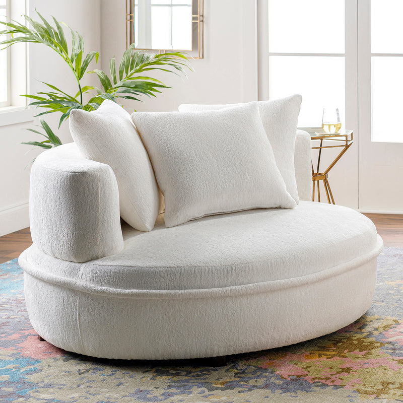 Caraway Chenille Lounger Chair