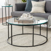 Phillips Glass Round Coffee Table