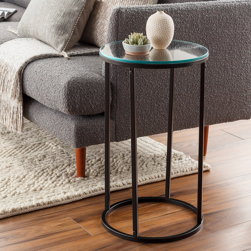 Phillips Glass Side Table
