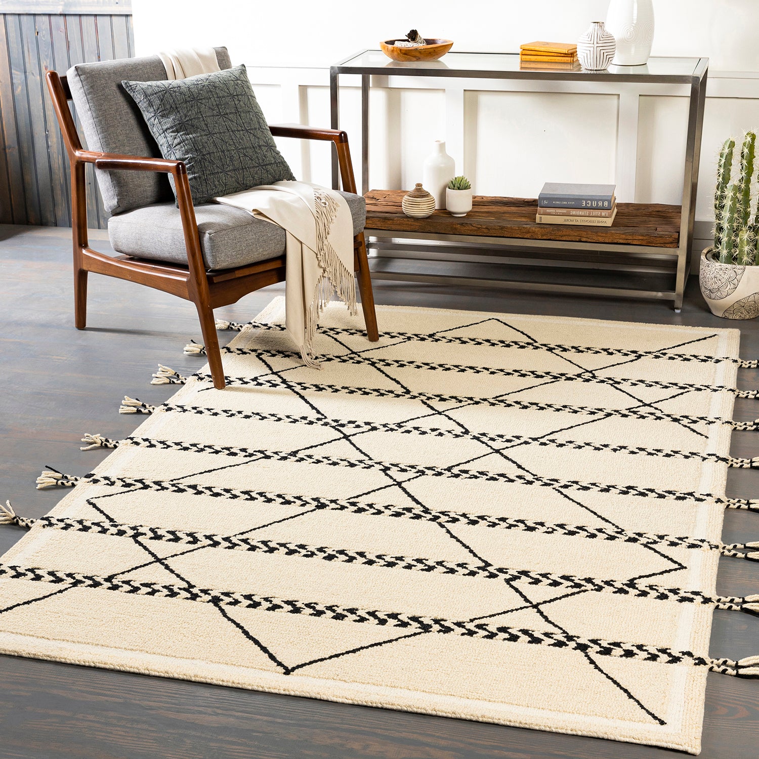Surya Zanafi Tassels Elin Hand Tufted Rug